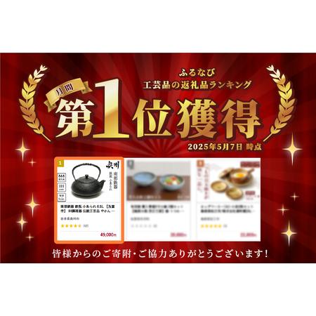 ふるさと納税 南部鉄器 鉄瓶 小あられ 0.5L【及富作】IH対応 ガス