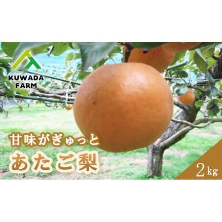 ふるさと納税 [久和田農園] 甘味がぎゅっと あたご梨 2kg なし フルーツ 梨 果物 広島県三原市 034009 広島県三原市