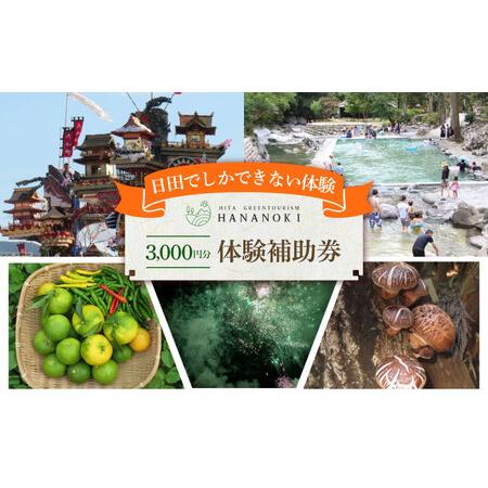 ふるさと納税 [日田を満喫体験]選べる!思い出に残る体験チケット補助券(3,000円分) 日田市 / 日田グリーンツーリズム花の木 トラベル 旅行 .. 大分県日田市