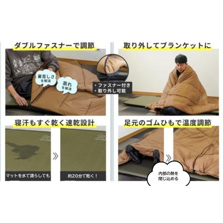 ふるさと納税 FUTURE FOX  防災用 エアマット一体型寝袋 エアシュラフ［FF33］ // キャンプ アウトドア キャンプギア 用品 フューチャー フォッ.. 長野県松川町_2