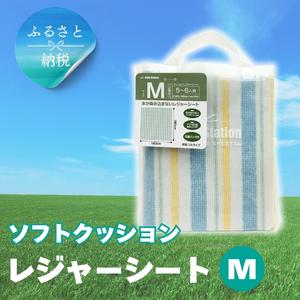 ふるさと納税 ソフトクッションレジャーシート M ストライプ (Q1127) ピクニック アウトドア キャンプ 河内長野 大阪府河内長野市