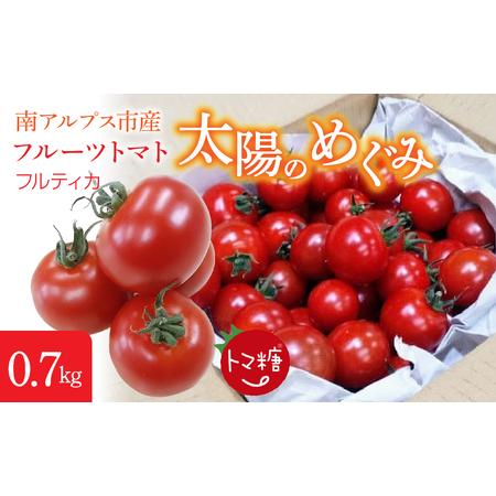 ふるさと納税 フルーツトマト「トマ糖*太陽のめぐみ」フルティカ0.7kg ALPBI008 山梨県南アルプス市