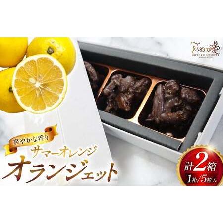 ふるさと納税 チョコ オランジェット サマー オレンジ 5粒入り 2箱 セット [心優-Cotoyu Sweets- 長崎県 平戸市 hr42bgy420205] 長崎県平戸市