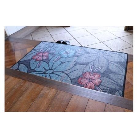 ふるさと納税 抗菌防臭・消臭 玄関マット なでしこ 60cm×90cm BL(ブルー) マット 敷き物 いぐさ い草 イグサ い草マット 福岡県 柳川市 福岡県柳川市