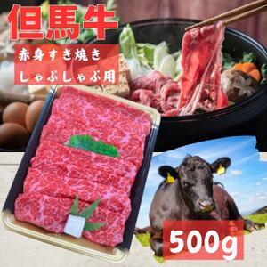 ふるさと納税 但馬牛 赤身スライス(モモ・肩部位)500g[配送不可地域:離島][1615679] 兵庫県養父市