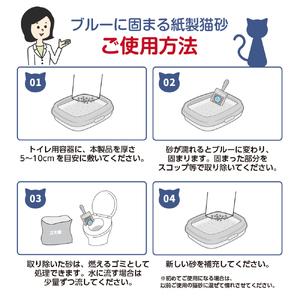 ふるさと納税 定期便 紙の猫砂 【全12回毎月】 6.5L×1袋【極】シリーズ ブルーに固まる トイレに流せる 燃やせる 消臭 紙製猫砂 猫 トイレ .. 静岡県富士市_3
