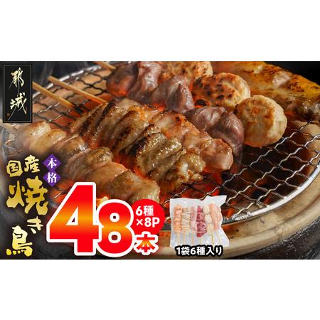 ふるさと納税 [2026年2月お届け]職人串打ちの本格焼き鳥48本!!_12-3307-2602 宮崎県都城市
