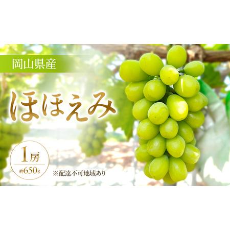 ふるさと納税 [限定200個][2026年先行予約] ぶどう 岡山県産 超希少品種 ほほえみ 1房(約650g) [2026年8月下旬-9月中旬頃出荷] 葡萄 ブド.. 岡山県里庄町