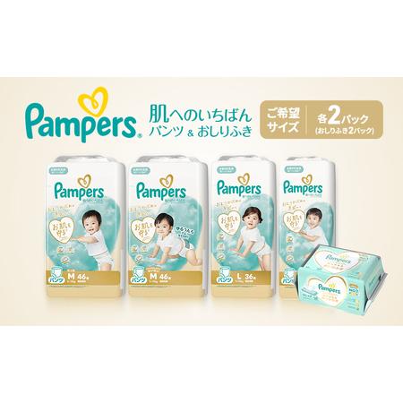 ふるさと納税 [パンツ]肌いち 2パック&おしりふき 2パック[パンパース 紙おむつ 赤ちゃん ベビー 消耗品 日用品 乳児 幼児 子供 オムツ 孫].. 兵庫県明石市