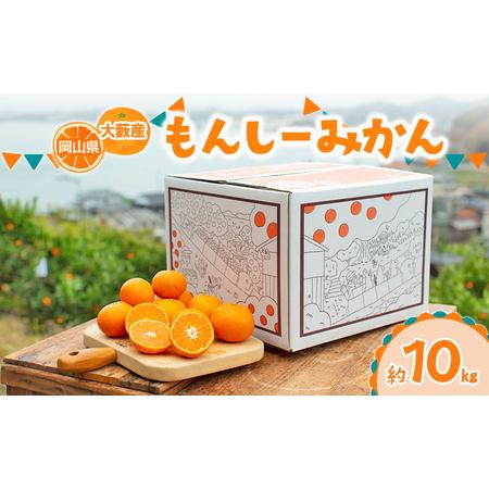 ふるさと納税 [訳あり]もんしーみかん(岡山県大藪産)約10kg 果物類 柑橘類 フルーツ お孫さん お子様 イラスト 減農薬栽培 安心 甘酸っぱさ 岡山県玉野市