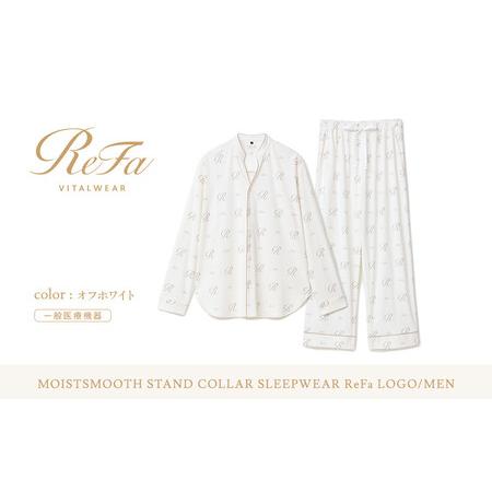 ふるさと納税 [オフホワイト Lサイズ]リファ バイタルテック モイストスムース スタンドカラースリープウェア ReFaロゴ/MEN 愛知県名古屋市