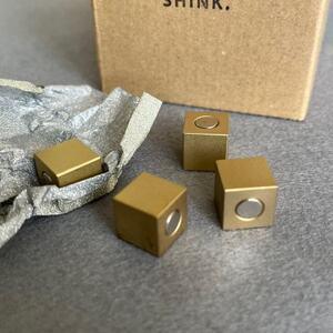 ふるさと納税 真鍮マグネット[CUBE](マグネットキューブ)8個[配送不可地域:沖縄県][1660529] 愛知県みよし市