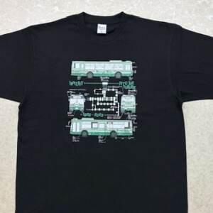 ふるさと納税 金剛バス レガシーTシャツ XLサイズ(ブラック)[1688648] 大阪府太子町