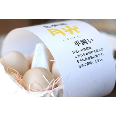 ふるさと納税 希少！平飼い烏骨鶏の卵「月光《tuki》」40個 [0802] 栃木県日光市の画像