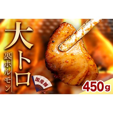 ふるさと納税 国産豚ホルモン 大トロ キクアブラ 450g (150g×3)(DV066) 岩手県紫波町