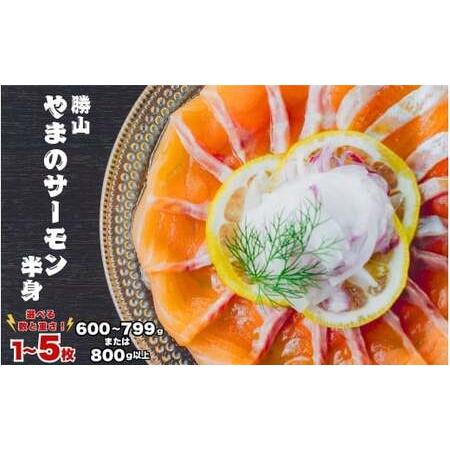 ふるさと納税 勝山 やまのサーモン 半身 冷凍 ※600〜799g以上×1枚 [A-050008] 福井県勝山市
