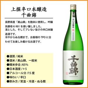ふるさと納税 【千曲錦酒造】日本酒1升（1.8L）×6本  辛口本醸造 千曲錦（北海道・沖縄県・離島は配送不可）信州 長野 佐久 地酒 晩酌　180.. 長野県佐久市_1