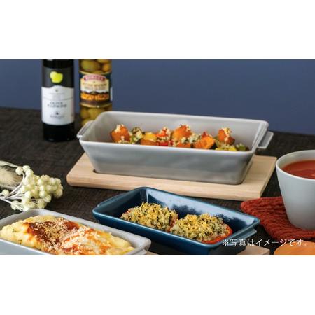 ふるさと納税 【波佐見焼】OVENWARE スクエア L〈ブルー・グレー〉2点セット【西海陶器】[OA512] 長崎県波佐見町_3