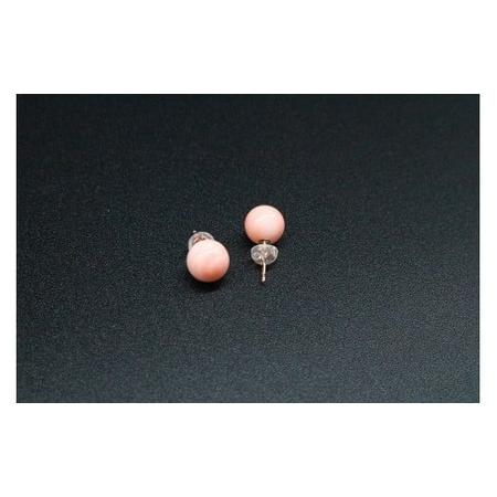 ふるさと納税 【珊瑚】ピアス ボケマガイ珊瑚 K18G 高知県南国市の画像