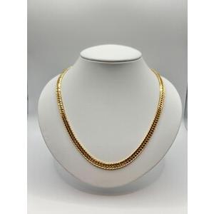 ふるさと納税 K18 6面ダブル喜平ネックレス(金具:中折れクラスプ) 50cm JI50-50n 山梨県甲府市