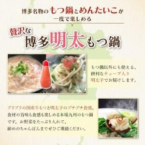 ふるさと納税 Y69-05 おどろきっちん 博多明太もつ鍋セット(九州醤油仕立て) 2〜3人前 もつ鍋 福岡県福智町
