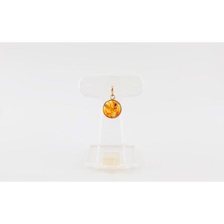 ふるさと納税 Amberlogue ペンダント 丸(金属素材:K10 琥珀:9mm サイズ:全長15mm) 岩手県久慈市