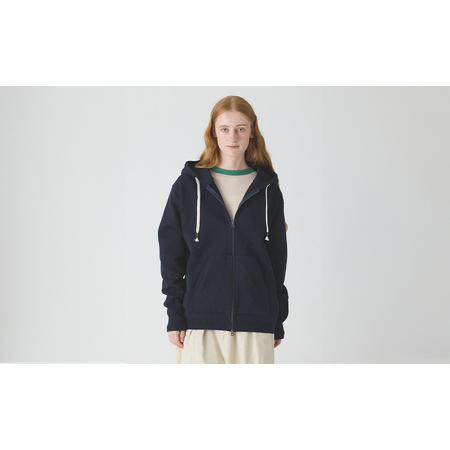 ふるさと納税 パーカー アンユースレス ジップアップ スニットパーカー 服 洋服 ファッション 耐久性 上品 コーマ糸 無撚糸コットン 洗濯可能 墨.. 東京都墨田区の画像