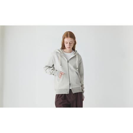 ふるさと納税 パーカー アンユースレス ジップアップ スニットパーカー 服 洋服 ファッション 耐久性 上品 コーマ糸 無撚糸コットン 洗濯可能 墨.. 東京都墨田区の画像