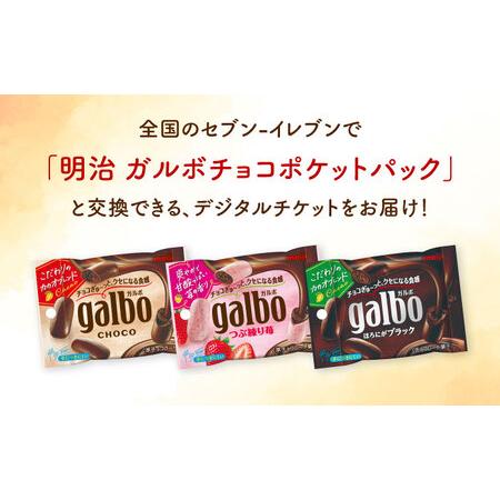 ふるさと納税 【メールで届く】明治ガルボチョコ ポケットパック3種