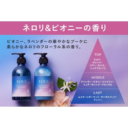 ふるさと納税 【 YOLU 】カームナイトリペアシャンプー＆トリートメント 詰替２点セット_OS225-0004 大阪府大阪市の画像