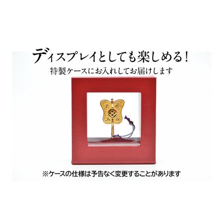 ふるさと納税 【置物】18金製(K18) 武田信玄公 風林火山 勝運(勝ち運)軍配 ALPER052 山梨県南アルプス市の画像
