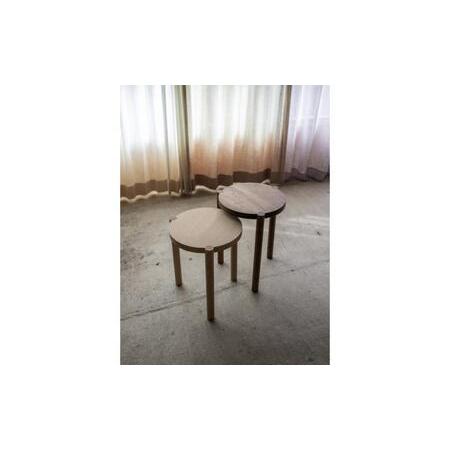 ふるさと納税 [受注生産]Side Table 04[丸] オーク(ナラ)/soap finish / テーブル サイドテーブル 机 デスク 家具 インテリア 木目調 ナチ.. 岐阜県恵那市