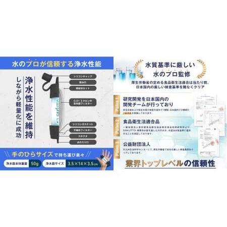 ふるさと納税 SAKUTTO 携帯浄水器 3個セット 防災グッズ 日本正規品 浄水器 災害対策 防災 アウトドア 福岡県 北九州市 福岡県北九州市の画像