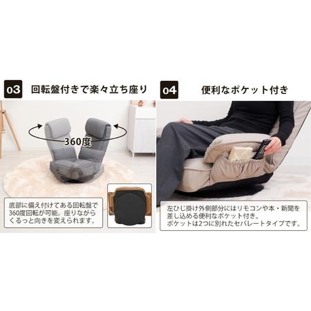 ふるさと納税 回転座椅子 チェア ALBA(アルバ) 1脚　イス 椅子 チェア 座椅子 回転 肘置き 14段階 リクライニング インテリア 家具 かわいい お.. 兵庫県小野市_3