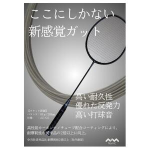 ふるさと納税 カーボンナノチューブガットモデル・バドミントンセット(ガット張上げ・ケース付)18lbs×シャーモ君[1694939] 福島県川俣町
