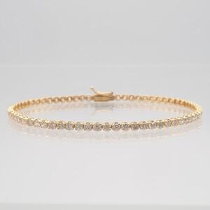 ふるさと納税 K18 3.0ctダイヤモンドブレス HH019715 山梨県甲府市