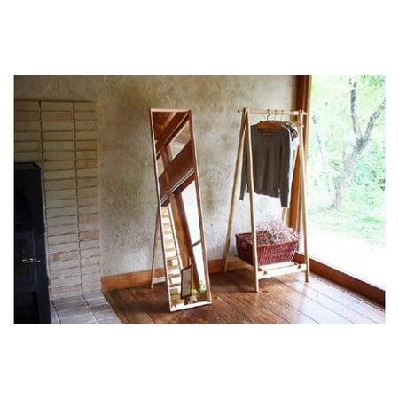 ふるさと納税 【高島屋選定品】スタンドミラー〔国産材 木製家具〕| 飛騨の家具 木工製品全身鏡 姿見 鏡 ミラー 無垢 木製 おしゃれ 人気 おすす.. 岐阜県高山市_1