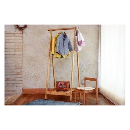 ふるさと納税 【高島屋選定品】ハンガーラック | 飛騨の家具 国産材 木製 収納ラック 無垢 おしゃれ 人気 おすすめ 新生活 飛騨高山【オークヴィ.. 岐阜県高山市