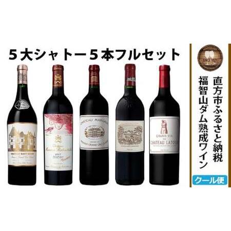 ふるさと納税 [予約受付][2026年3月下旬以降発送] 福智山ダム熟成 Grand Vin 最高級 赤ワイン 5本 詰め合わせ セット FD101 五大シャトー セ.. 福岡県直方市