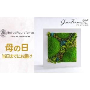 ふるさと納税 【母の日】グリーンフレーム２L 花 お花 プリザーブドフラワー ギフト プレゼント お祝い 誕生日 お供え アレンジ インテリア 東京.. 東京都墨田区_1