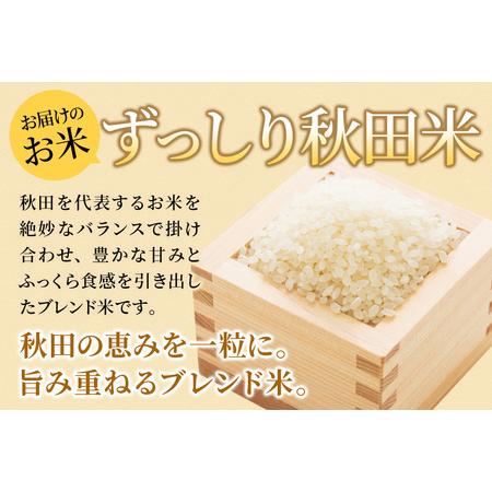 ふるさと納税 《令和8年産 新米受付》《定期便4ヶ月》米どころ 秋田県大仙市産 ブレンド米【無洗米】10kg（5kg×2袋） 秋田県大仙市の画像
