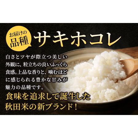 ふるさと納税 《令和8年産 新米受付》《定期便5ヶ月》サキホコレ【無洗米】米どころ 秋田県産 5kg（5kg×1袋）大仙市 秋田県大仙市の画像