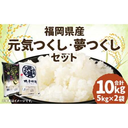 ふるさと納税 令和7年産 元気つくし・夢つくしセット 各5kg×1袋 計10kg / 米 お米 ご飯 精米 九州 福岡 福岡県筑後市