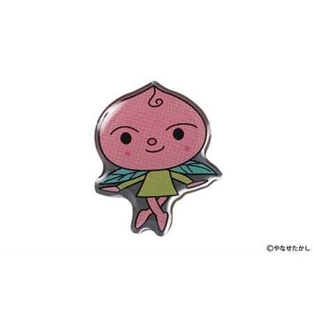 ふるさと納税 香美市イメージキャラクターピンバッジ(かりかり モモコちゃん) ピンバッジ バッジ やなせたかし やなせたかし先生デザイン 香美.. 高知県香美市