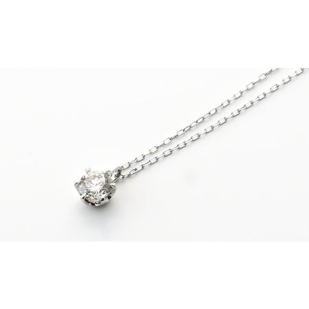 ふるさと納税 プラチナ900　天然ダイヤモンド0.30ｃｔ　爪留めネックレス FNP-4 250-004 山梨県笛吹市_1