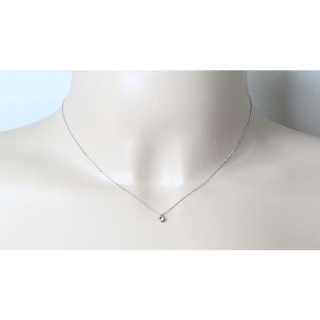 ふるさと納税 プラチナ900　天然ダイヤモンド0.30ｃｔ　爪留めネックレス FNP-4 250-004 山梨県笛吹市_2