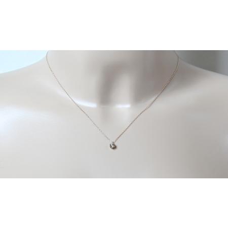 ふるさと納税 K18ピンクゴールド　天然ダイヤモンド0.30ｃｔ　爪留めネックレス FNP-6 250-006 山梨県笛吹市_2