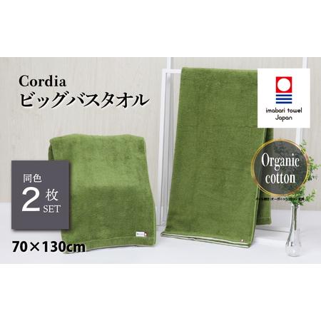 ふるさと納税 (今治タオルブランド認定品)Cordia ビッグバスタオル 2枚 (抹茶) [I003960BBT2G] 今治タオル タオル バスタオル 大きめ 今治バ.. 愛媛県今治市
