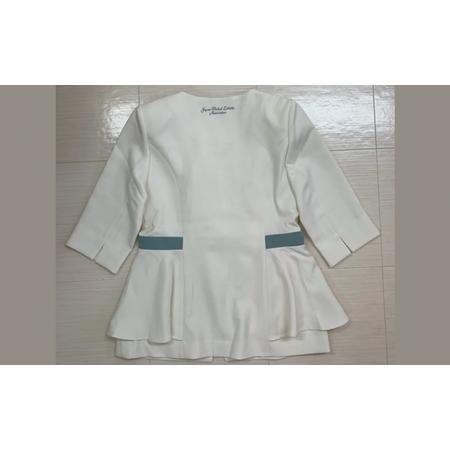 ふるさと納税 COEL×JapanHerbalEstheticAssociationコラボ・シャンパンホワイトカラー・おしゃれ着エステ用ユニフォーム・フリル付き韓国人.. 東京都渋谷区の画像