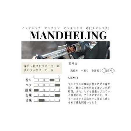 ふるさと納税 【豆】 【12か月定期便】 インドネシア マンデリン ビンタンリマ G1 スマトラ式 （深煎り） 400g コーヒー 珈琲 豆 まめ マメ 福岡県筑後市の画像
